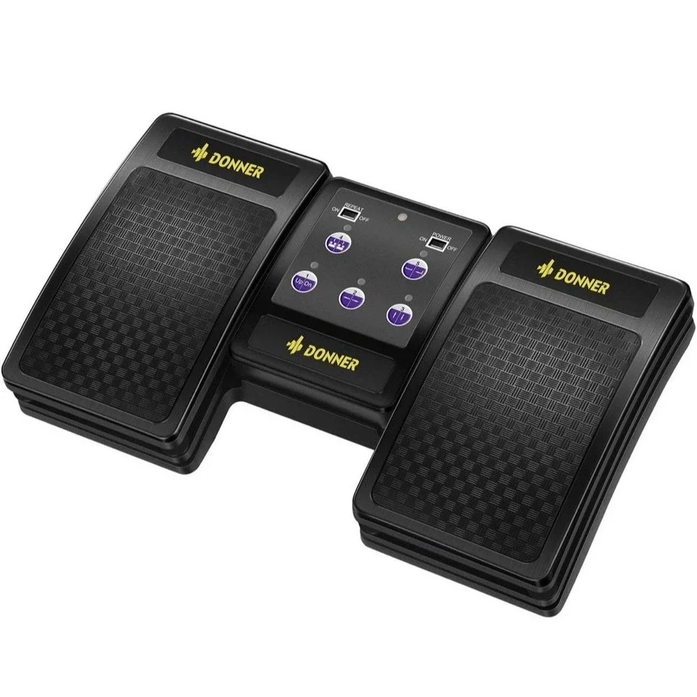 Donner Wireless Bluetooth Page Turner Pedal for iPad Tablets Phone Foot Pedal